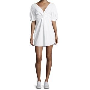 A.L.C. Linen Mirren Twist Front Linen Blend Mini Dress Size 2